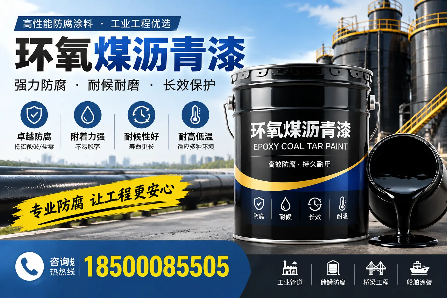 环氧煤沥青漆的施工方法与注意事项,确保在宁德顺利完成